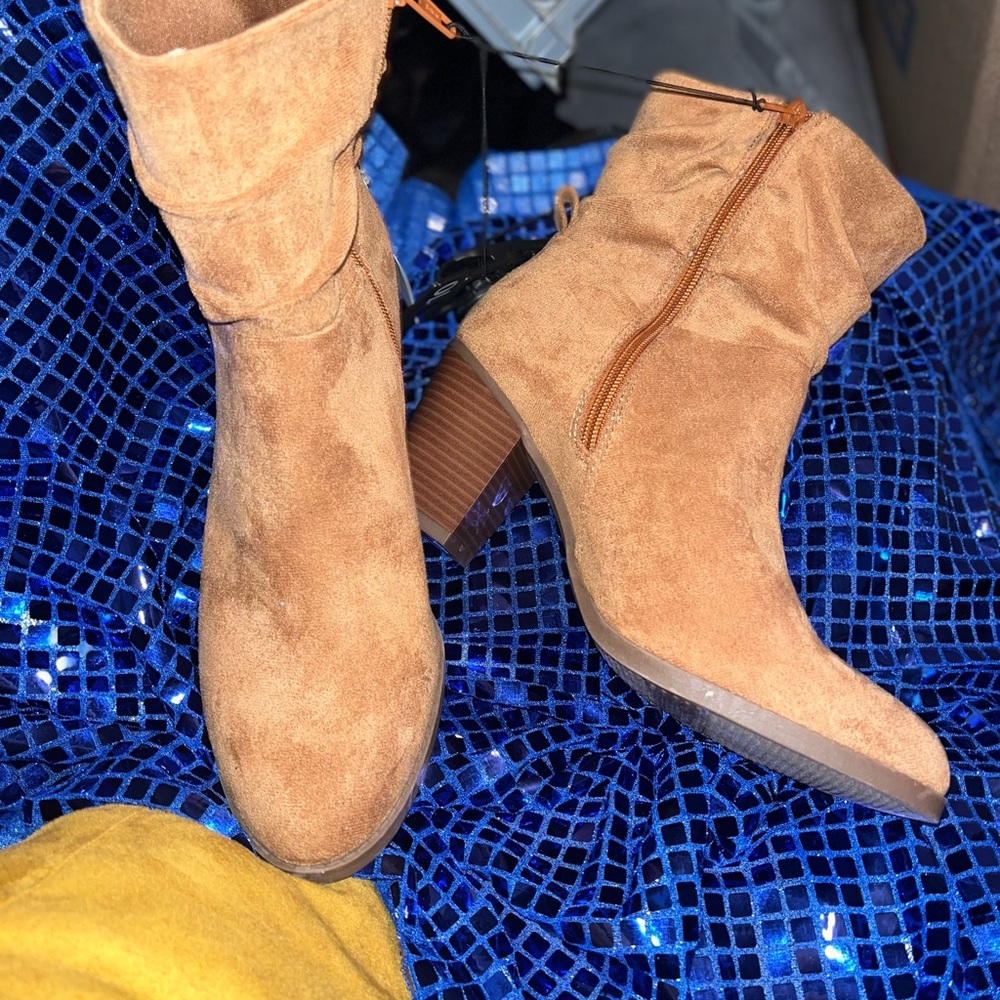 Tan Suede Ankle Boots